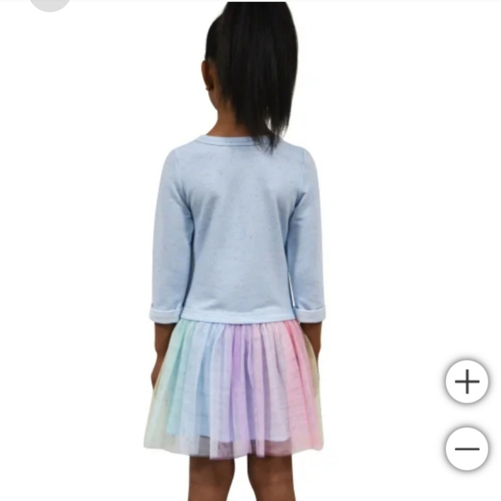 Zunie Kids' Long Sleeve Dropwaist Tutu Dress nwt - Picture 2 of 4